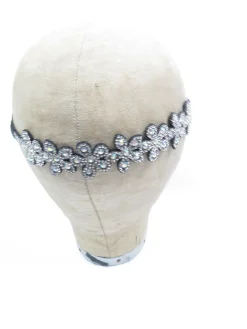 Sequin & Diamanté Floral 1920s Style Motif Hairband Head piece New