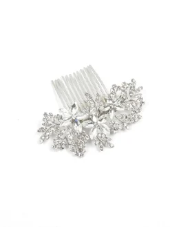 Silver Diamanté  Vintage Style  Hair Comb
