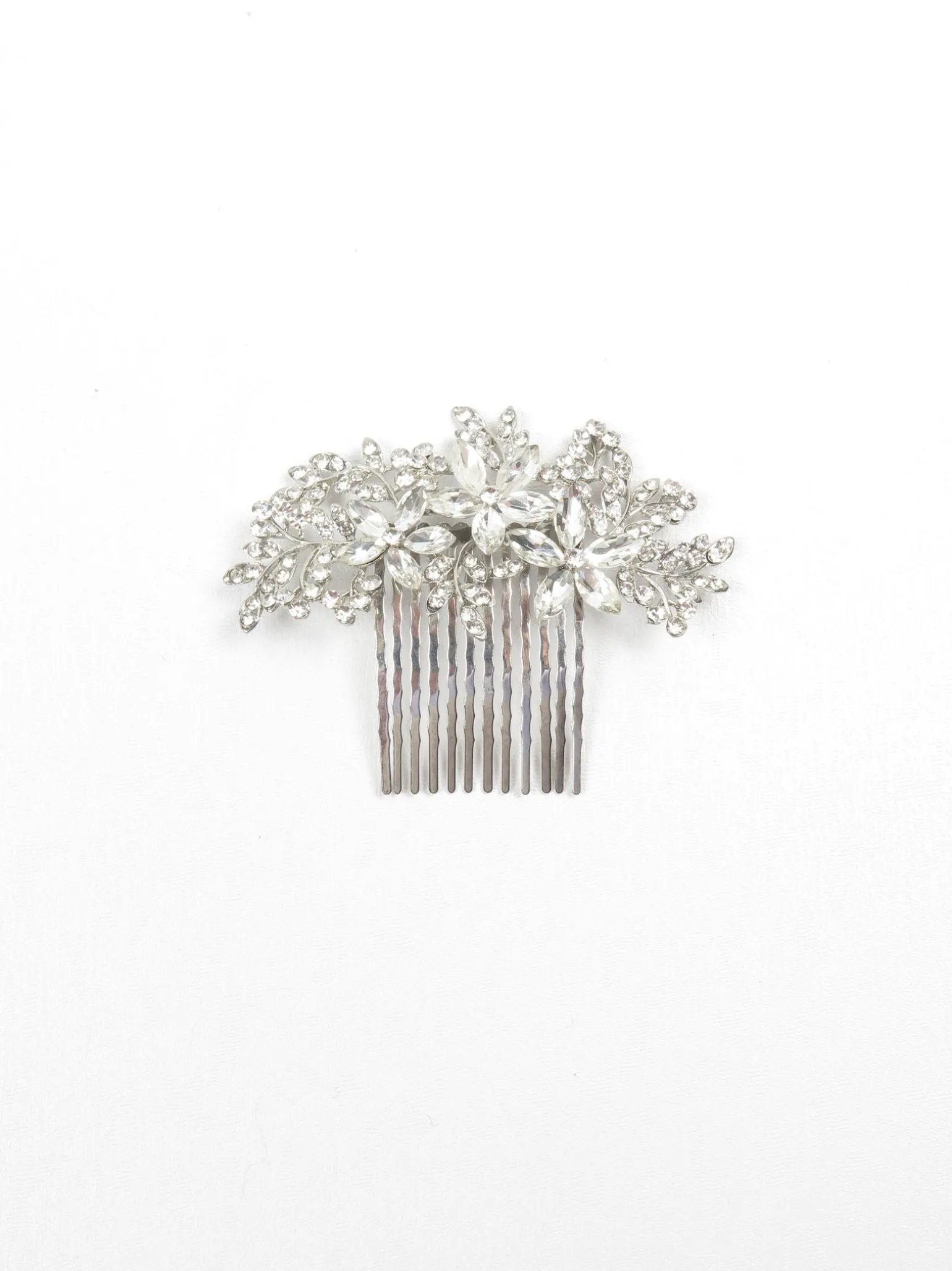 Silver Diamanté Vintage Style Hair Comb