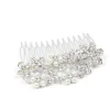 Silver Vintage Style Diamante & Pearl Hair Comb