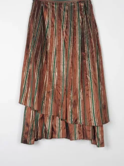 Sparkly Midi Taffeta Layered Vintage Skirt 26
