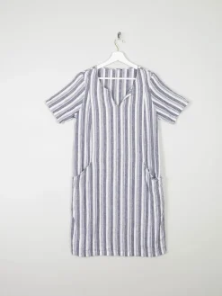 Striped Grey & Black Tunic Dress S