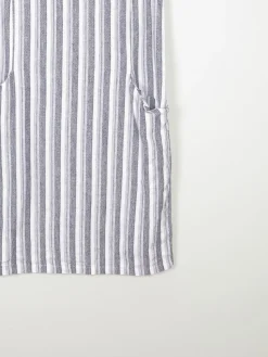 Striped Grey & Black Tunic Dress S
