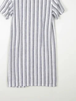 Striped Grey & Black Tunic Dress S