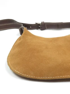 Suede Liz Claiborne Tan Vintage Shoulder Bag