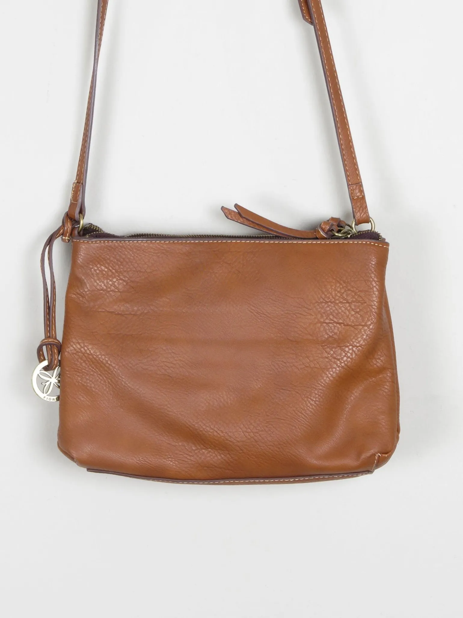 Tan Leather Vintage Fiorelli Cross Body Bag