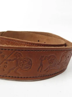 Tan Vintage Leather Belt S