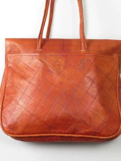 Tan Vintage Leather Ethnic Bag