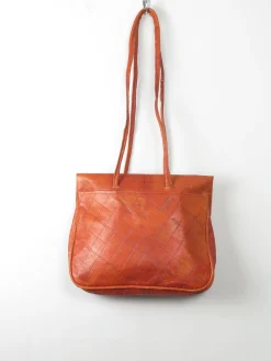 Tan Vintage Leather Ethnic Bag