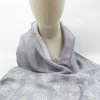 Vintage Asian Grey Silk Scarf/Wrap/Shawl