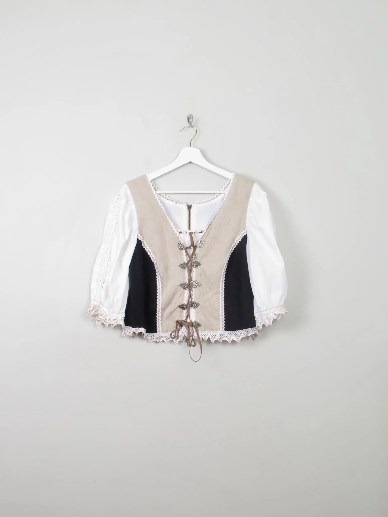 Vintage Austrian Corset Style top L