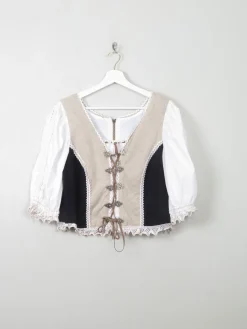 Vintage Austrian Corset Style top L