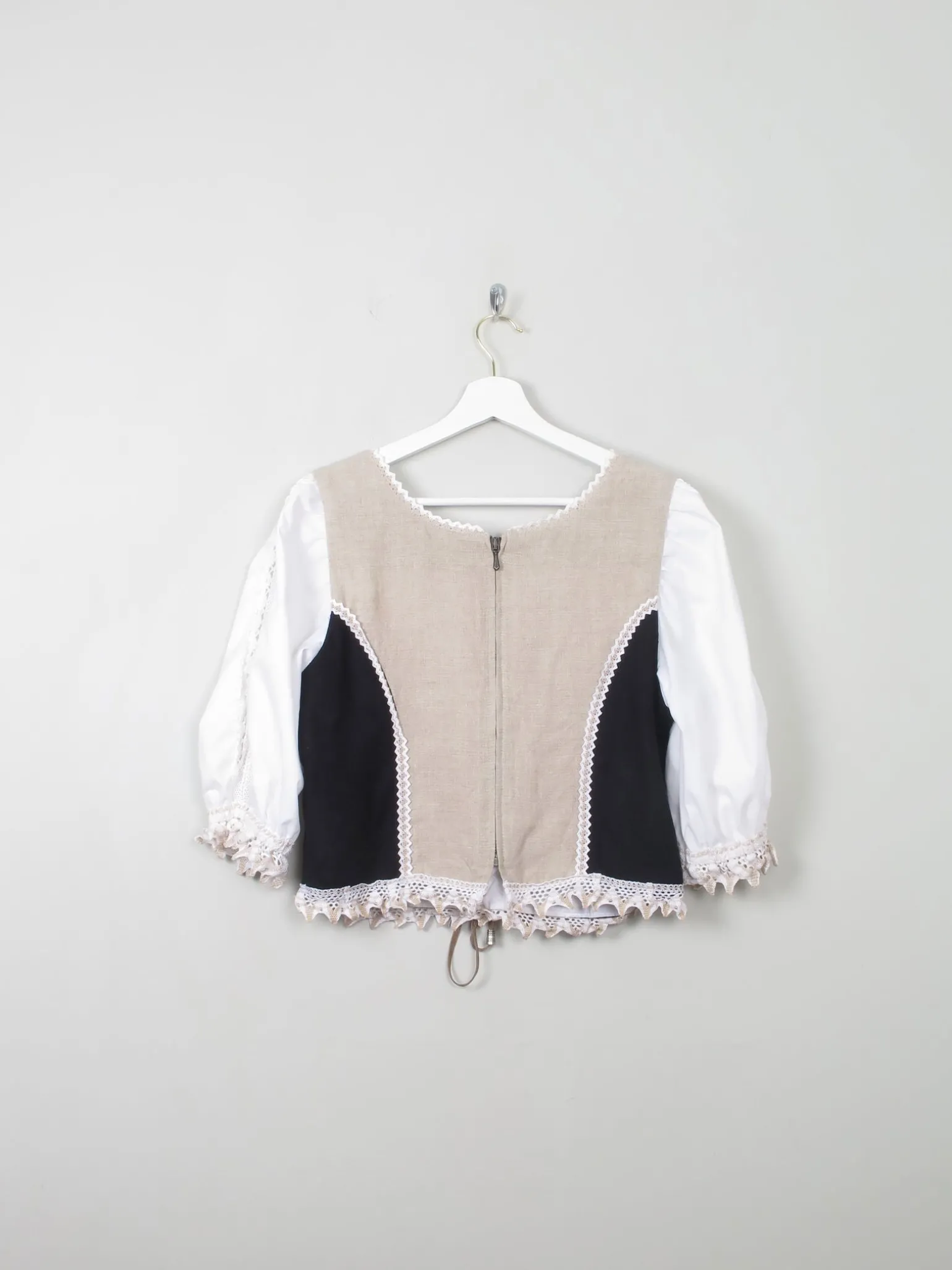 Vintage Austrian Corset Style top L