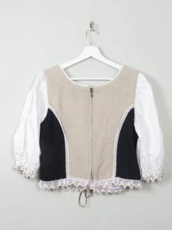 Vintage Austrian Corset Style top L
