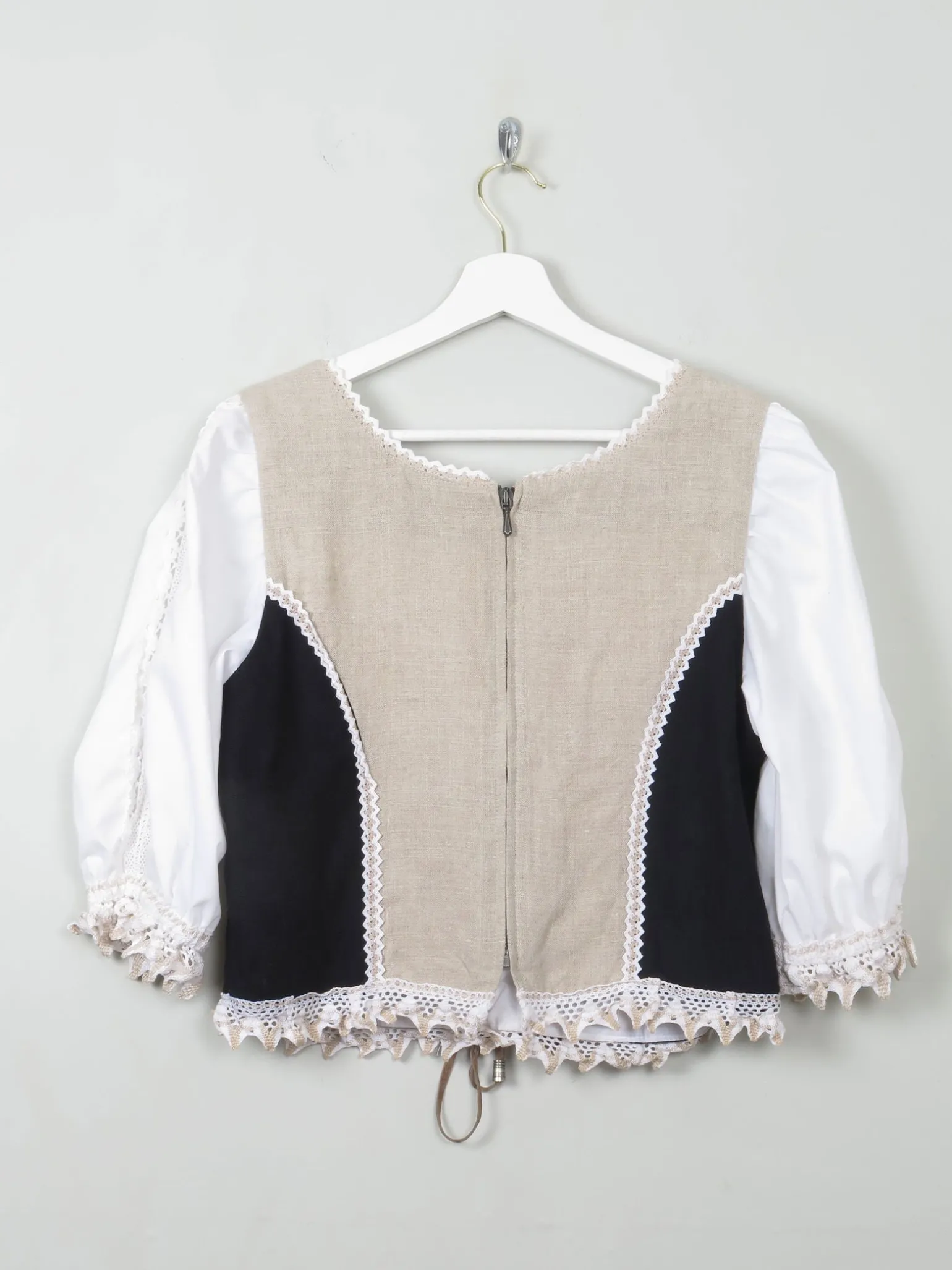 Vintage Austrian Corset Style top L