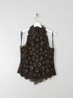 Vintage Beaded Halter Neck Top 14