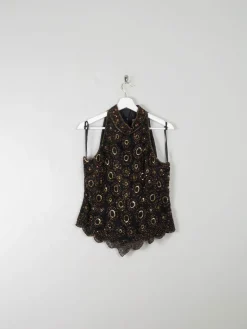 Vintage Beaded Halter Neck Top 14