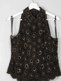 Vintage Beaded Halter Neck Top 14