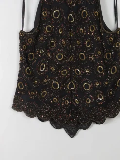 Vintage Beaded Halter Neck Top 14