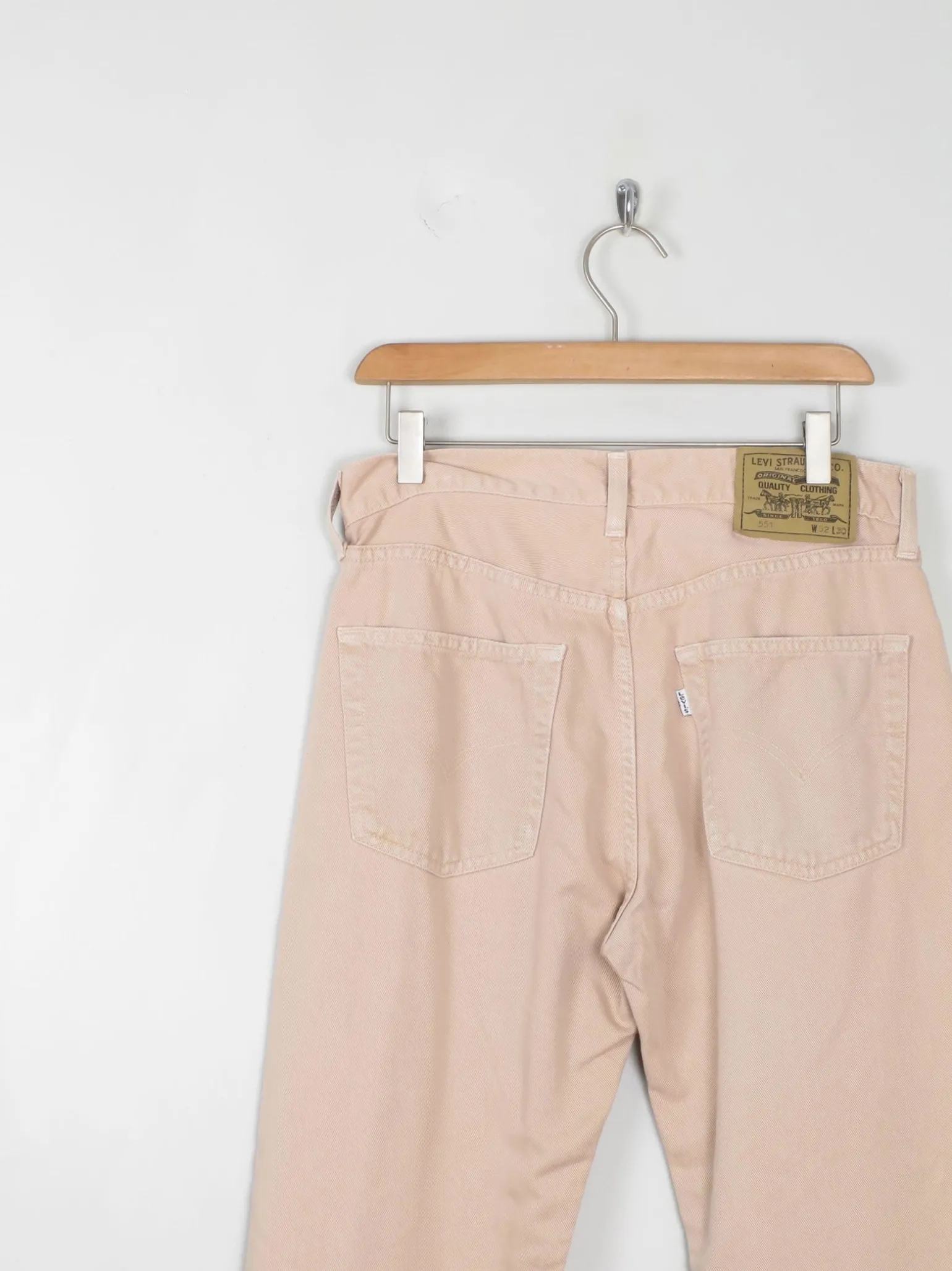 Vintage Beige Levis 551s 31”W 32”L