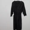 Vintage Black & White Polka Dot Dress M/L