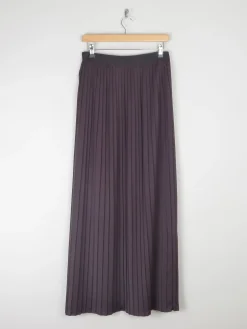 Vintage Black Armani Exchange Pleated Maxi Skirt S