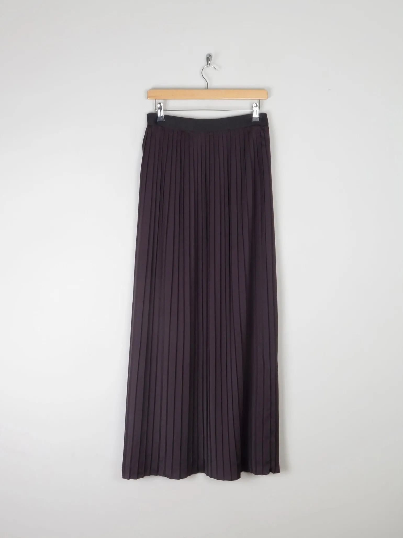 Vintage Black Armani Exchange Pleated Maxi Skirt S