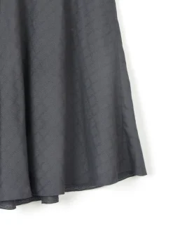 Vintage Black Bias Cut Knee Length Skirt With Belt 30