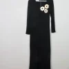 Vintage Black Crepe Richard Lewis Dress S/M