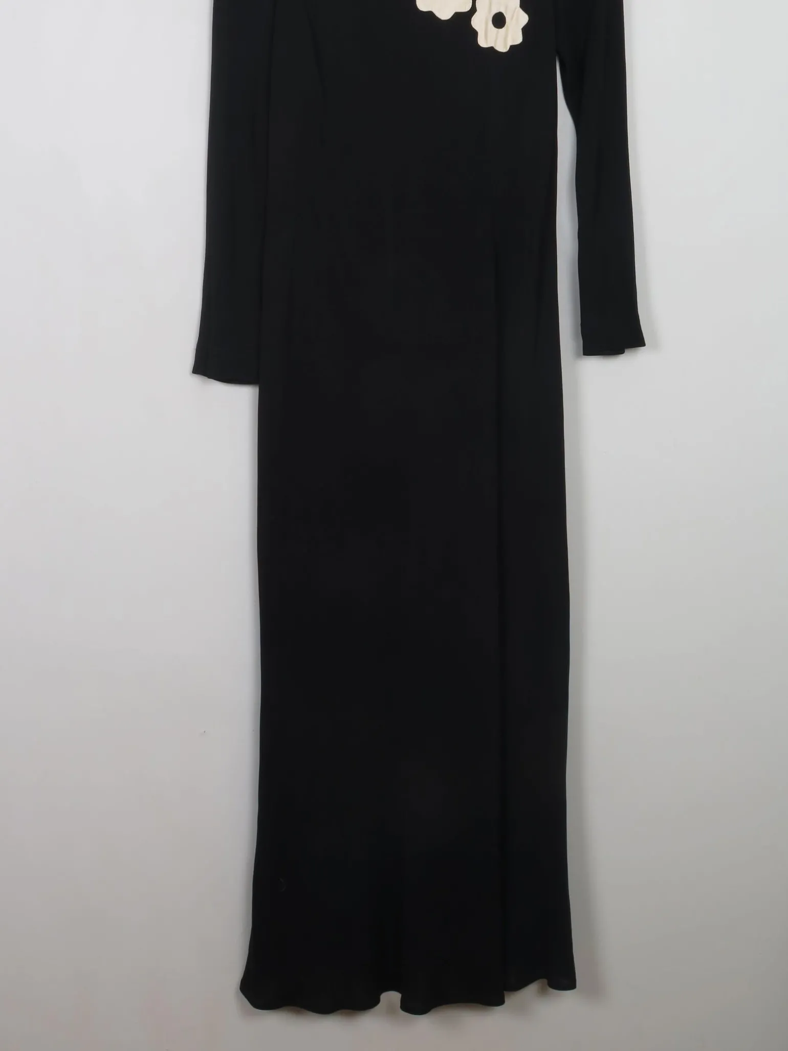 Vintage Black Crepe Richard Lewis Dress S/M