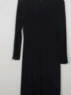 Vintage Black Crepe Richard Lewis Dress S/M