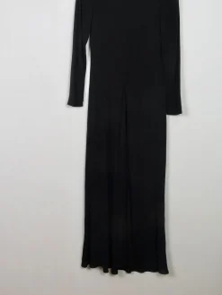 Vintage Black Crepe Richard Lewis Dress S/M