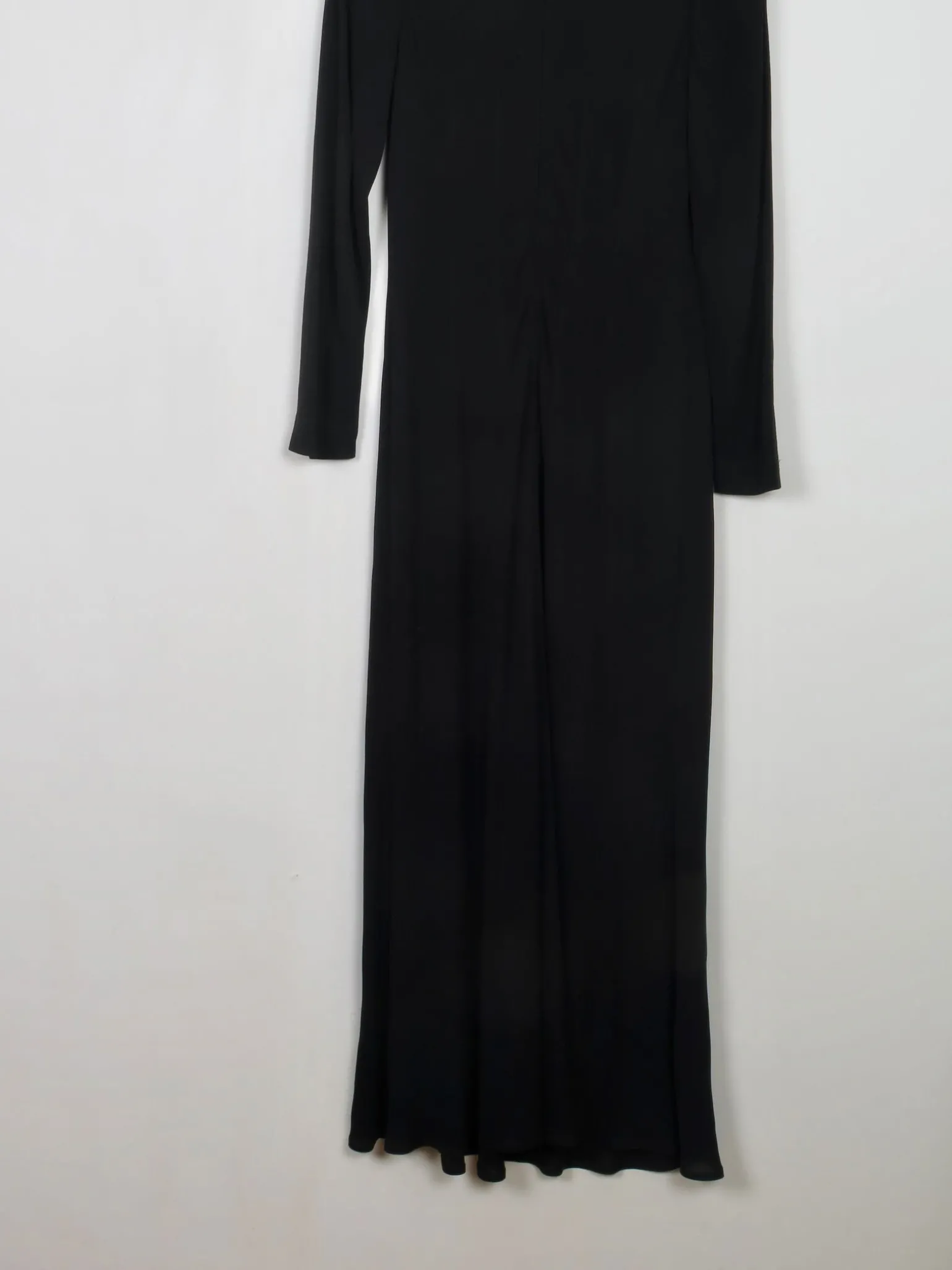 Vintage Black Crepe Richard Lewis Dress S/M