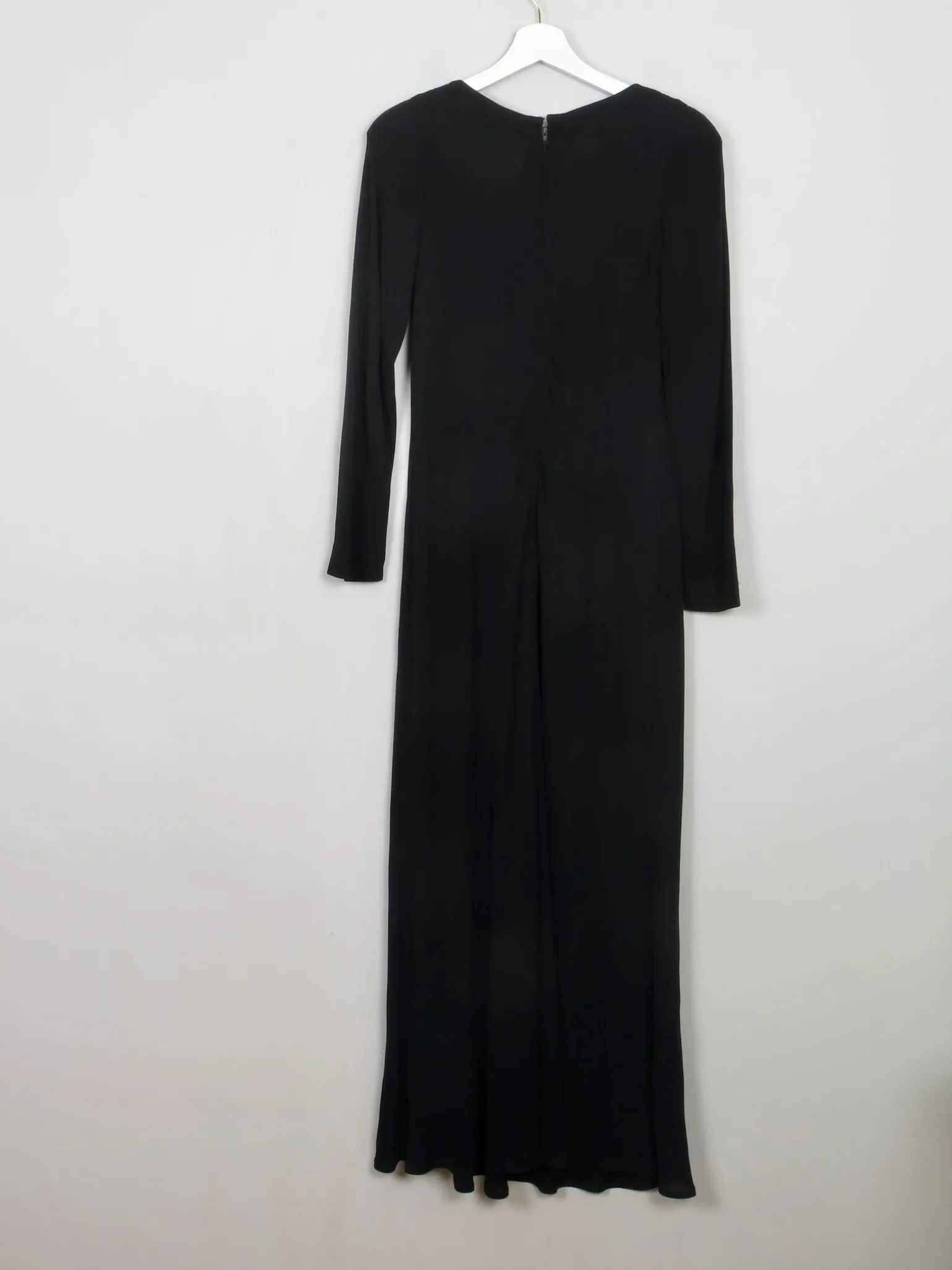 Vintage Black Crepe Richard Lewis Dress S/M