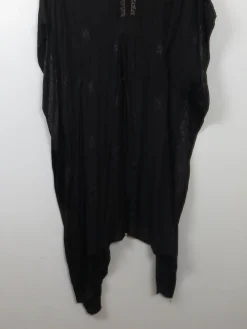 Vintage Black Ethic Kaftan Dress One Size