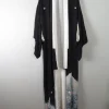 Vintage Black Kimono Crepe and Silk S/M
