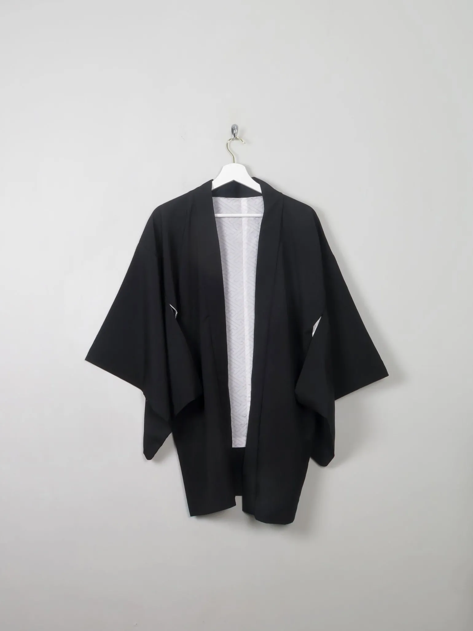 Vintage Black Kimono M