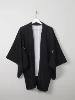 Vintage Black Kimono M