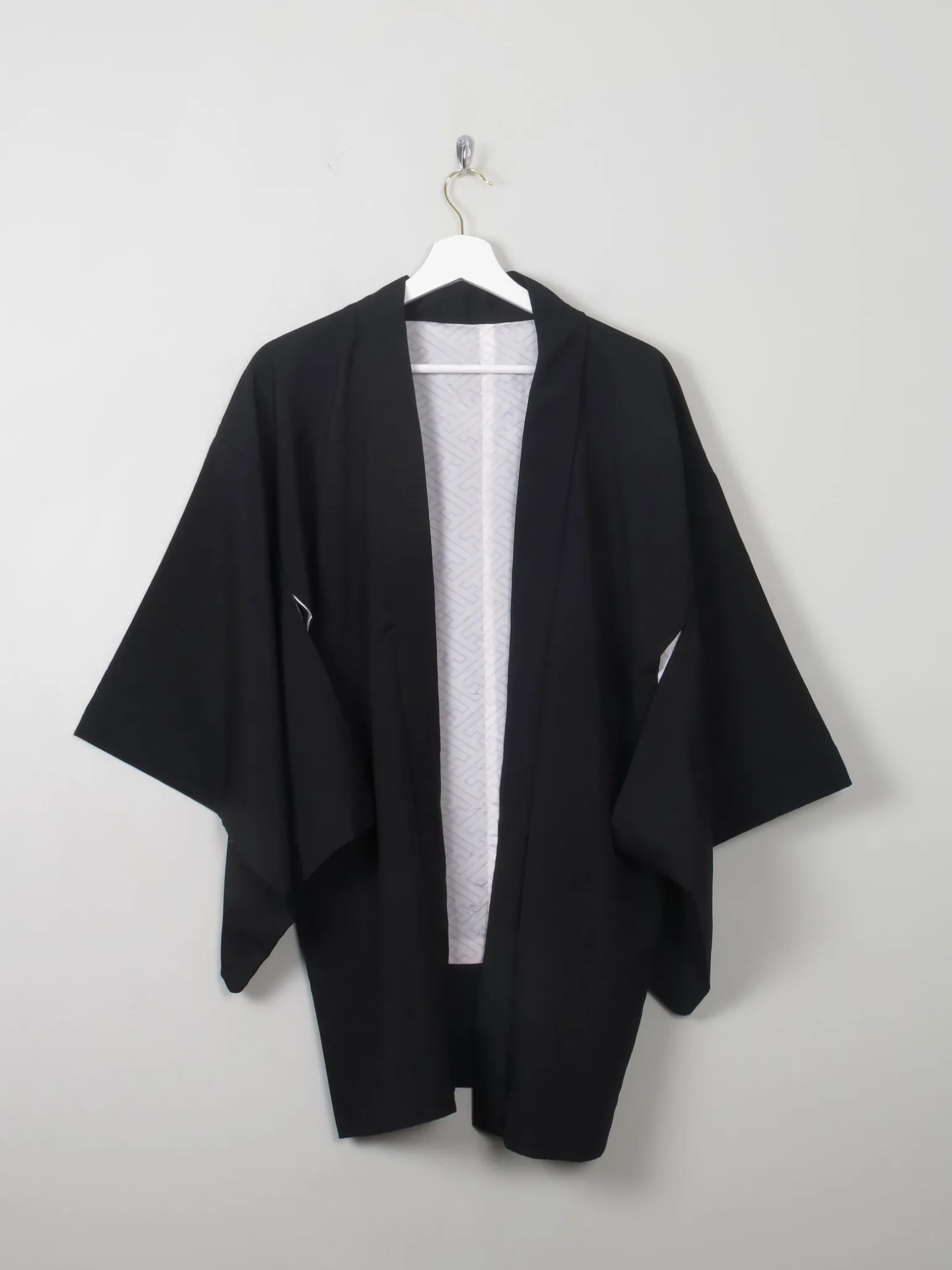 Vintage Black Kimono M