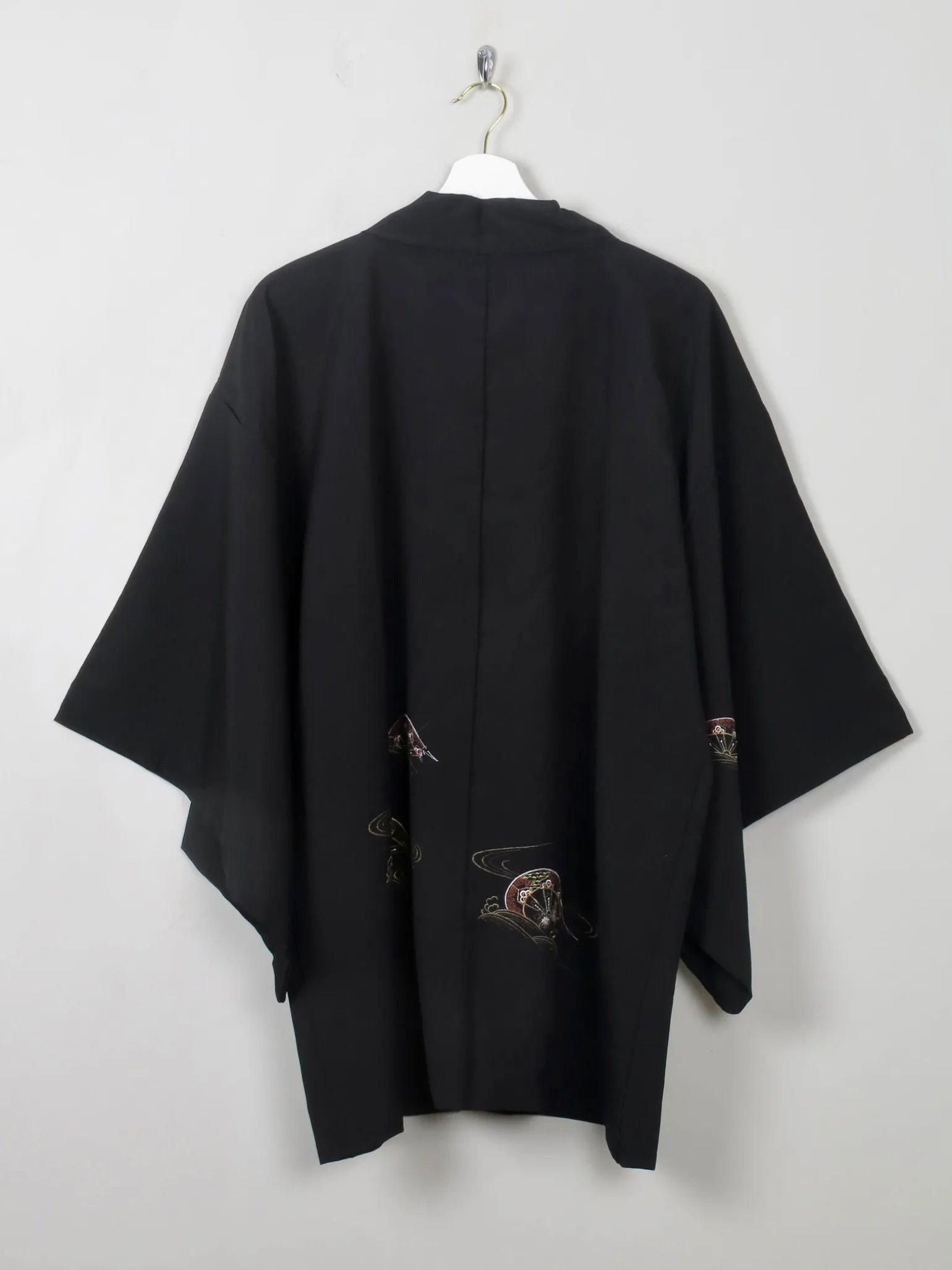 Vintage Black Kimono M