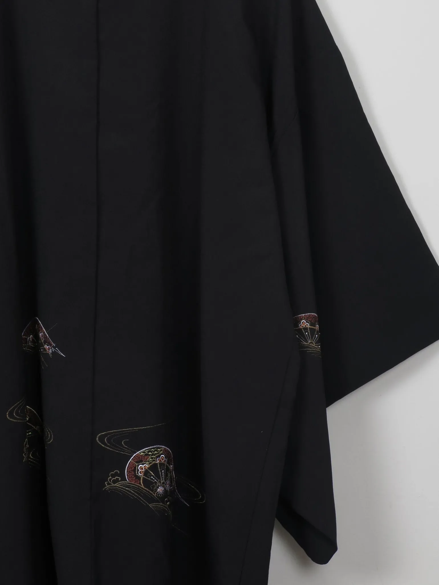 Vintage Black Kimono M