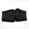 Vintage Black Lace Waspie Belt S