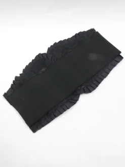Vintage Black Lace Waspie Belt S
