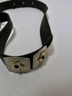 Vintage Black Leather Belt XS/S