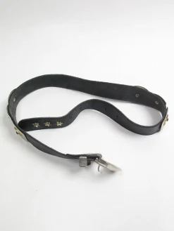 Vintage Black Leather Belt XS/S