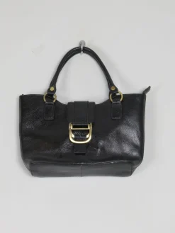 Vintage Black Leather Handbag