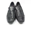 Vintage Black Leather Prada Loafers Shoes 9/43