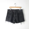 Vintage Black Lee Denim Shorts 32"