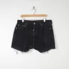 Vintage Black Levis Denim Shorts 36" XL