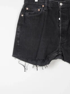 Vintage Black Levis Denim Shorts 36